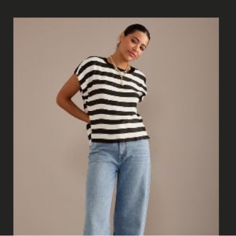NWT Maeve Batwing Button-Back Blouse, Size M